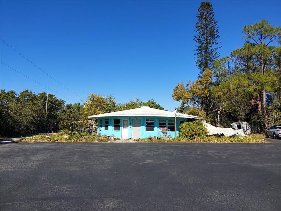 Commercial Frontage with paved parking