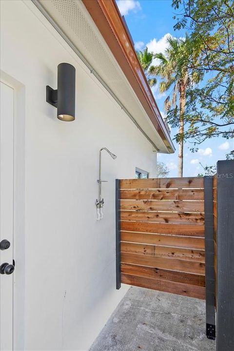 outdoor shower