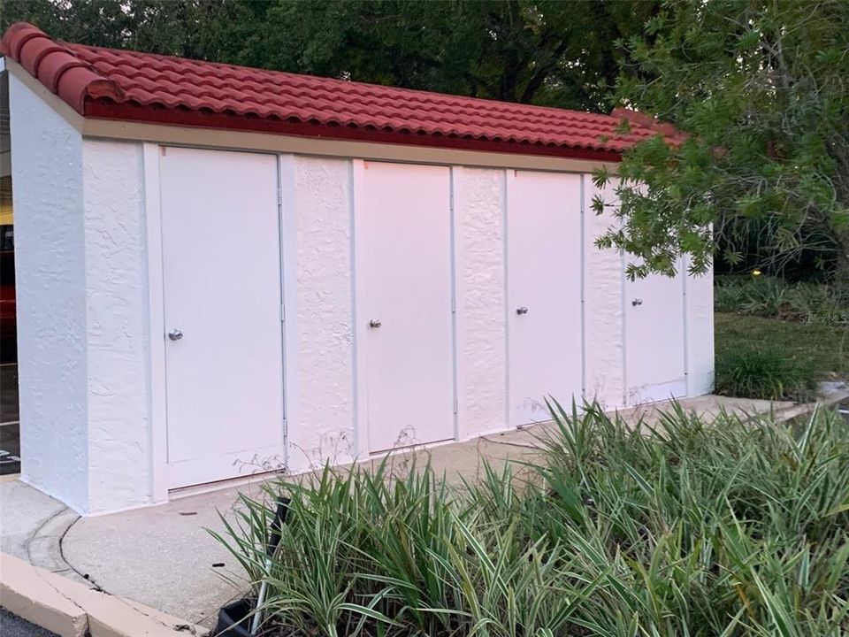 Storage rooms for units on Hamptoncrest.