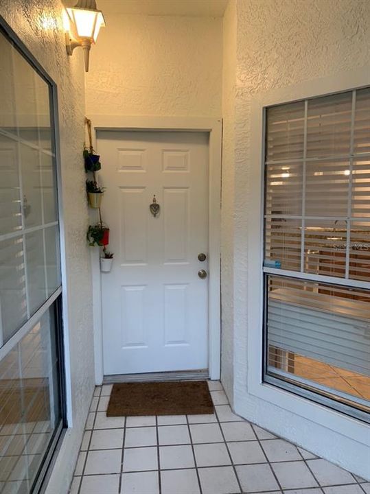 Front screened entry patio.