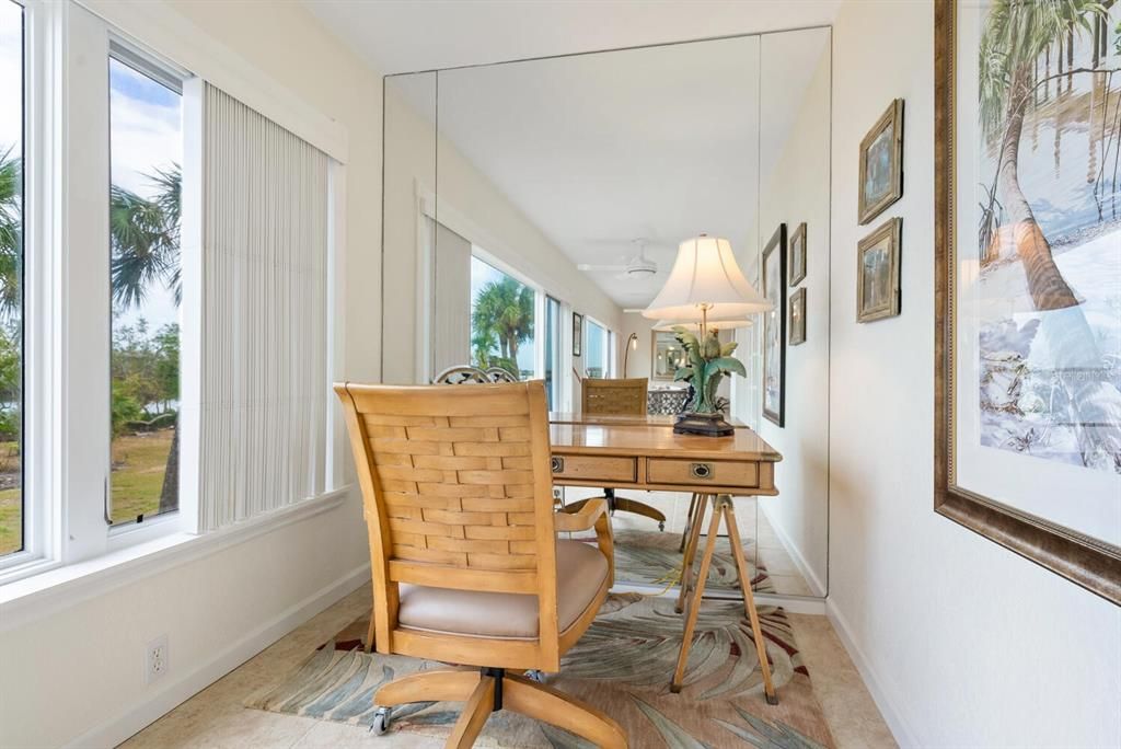 Desk nook in Florida Room