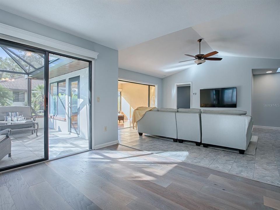 Dining room open to Living room