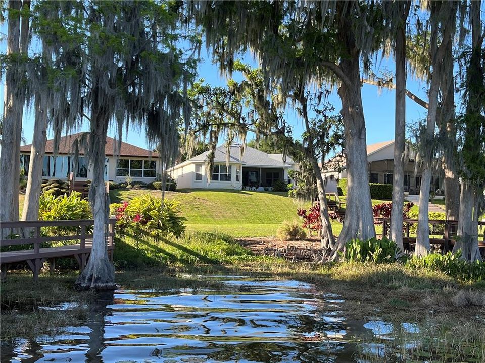 View of house from lake