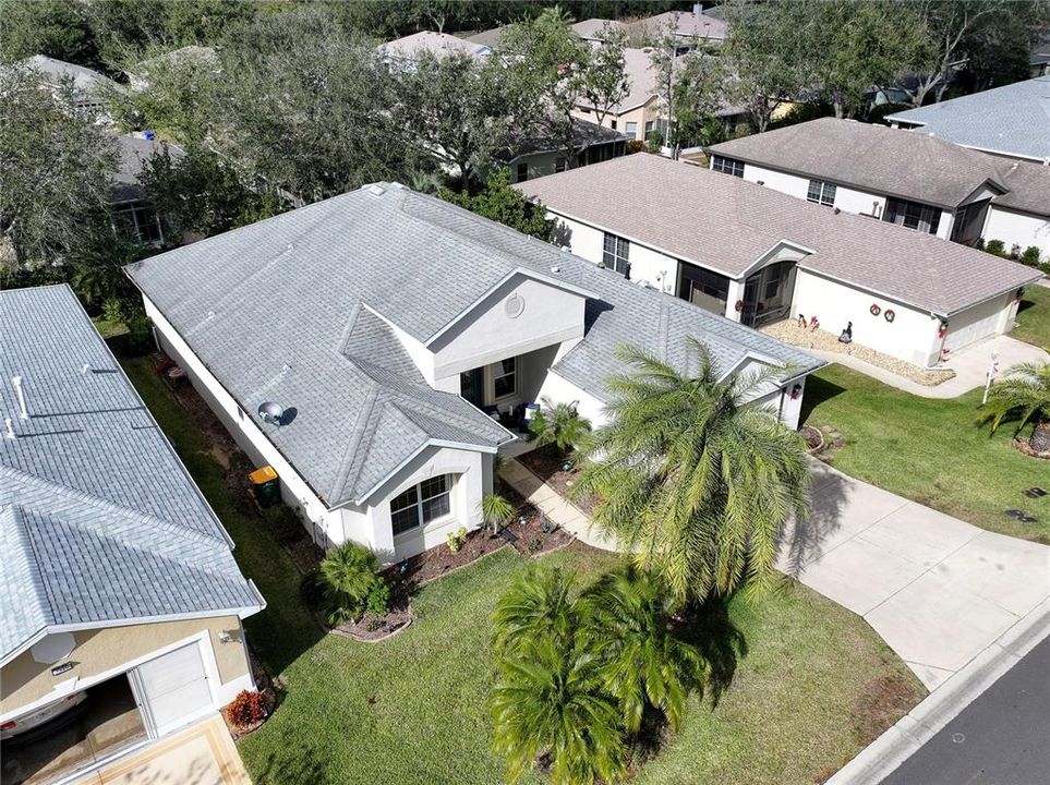 Aerial view of home.