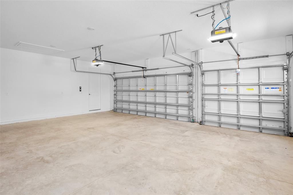 Spacious 3 car garage