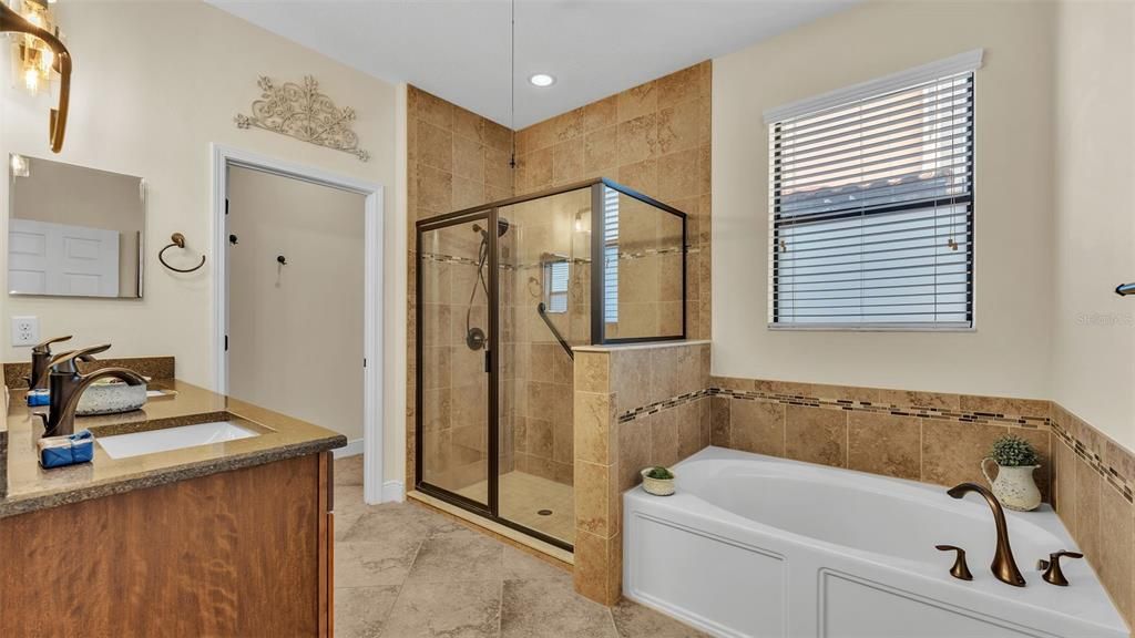 Dual Sinks, Walk-in Shower, Private Toilet