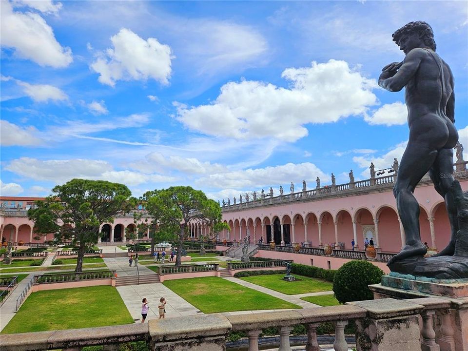 Three miles to the  Ringling Museum.