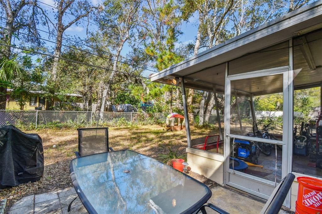 Patio off sun room