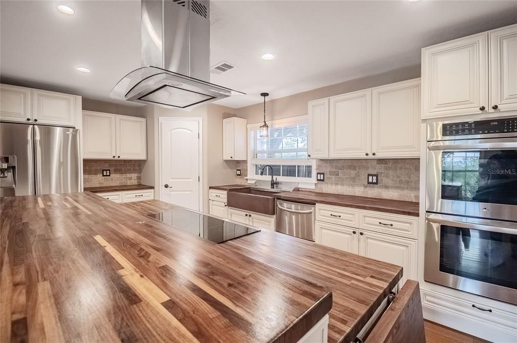 Walnut Butcher-Block counters