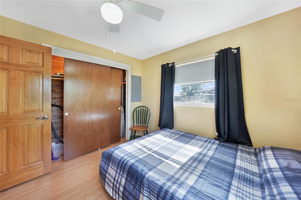 3rd bedroom with cedar lined closet