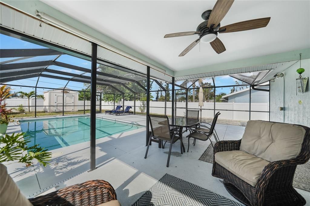 Amazing space to relax by the new pool