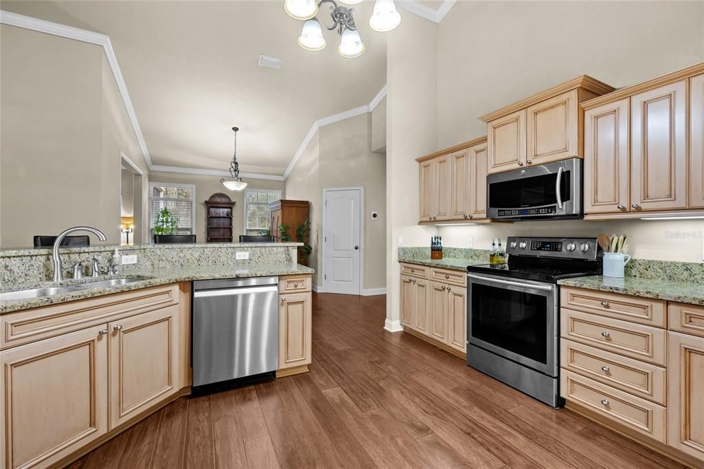 Kitchen: Samsung D/W, Stove,  & Refrigerator