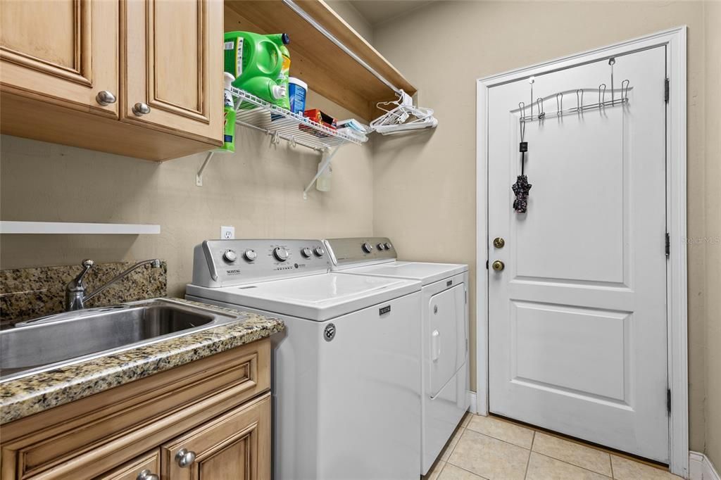 Laundry room located off of kitchen