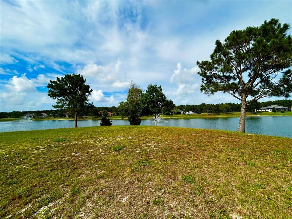 View from middle of lot towards right corner water view