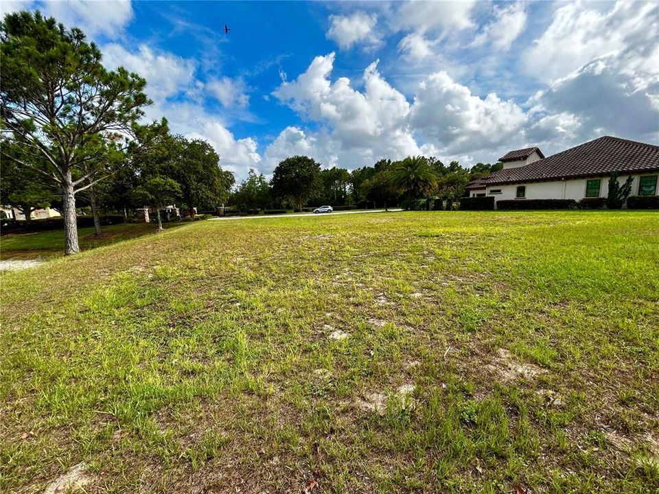 View from back of lot to street