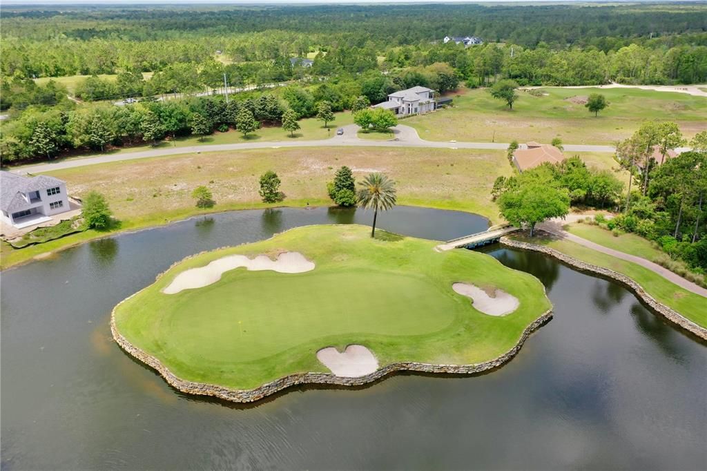 Aerial View of Signature 8th Hole