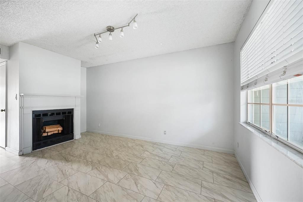 Living Room with Fireplace