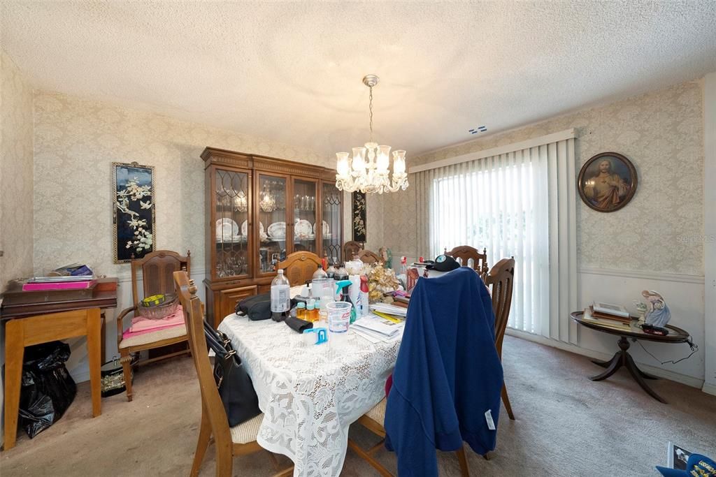 Open and spacious dining room.