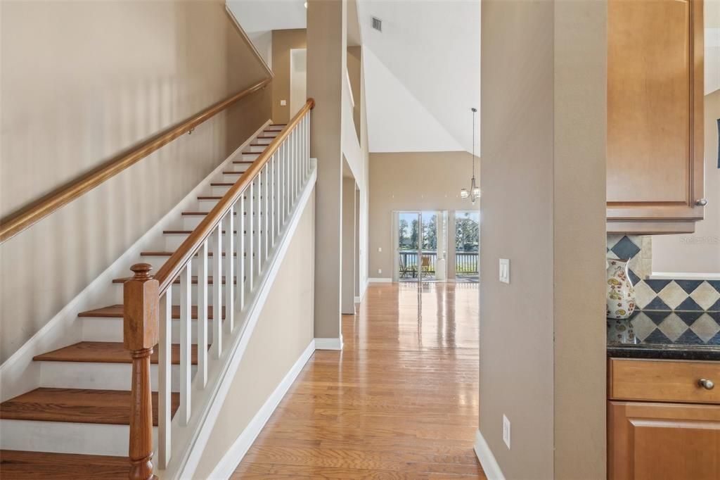 Entrance leads to kitchen or 2nd floor