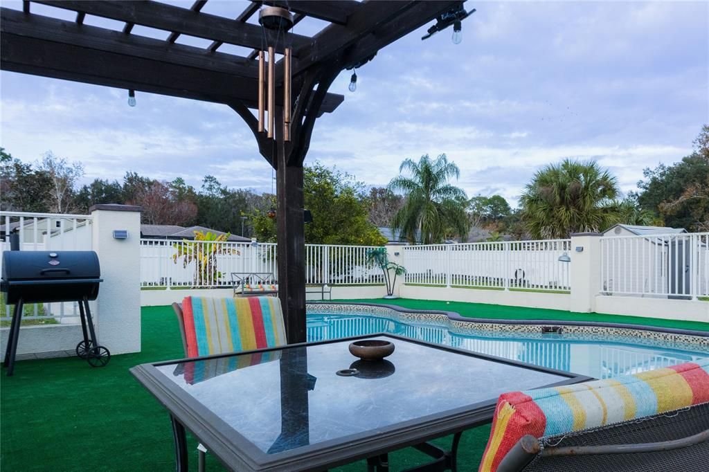 Gazebo at pool