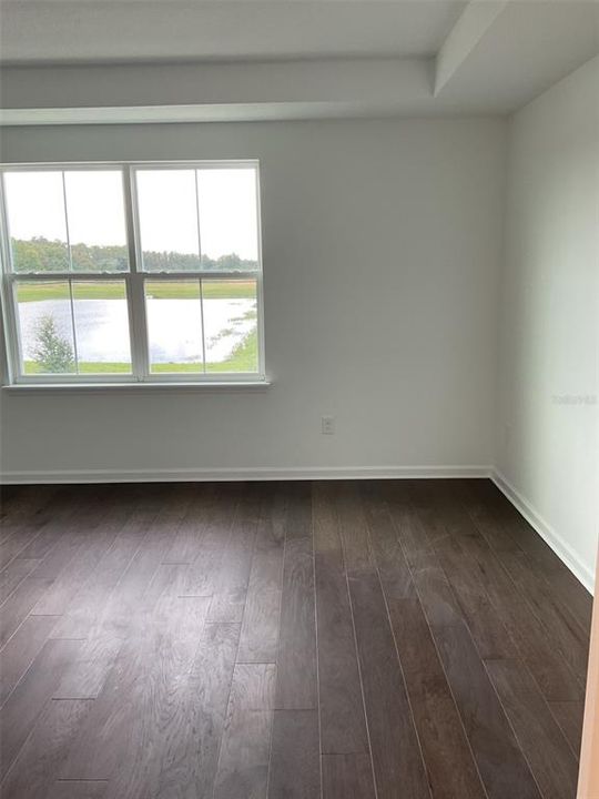 Primary bedroom with water view