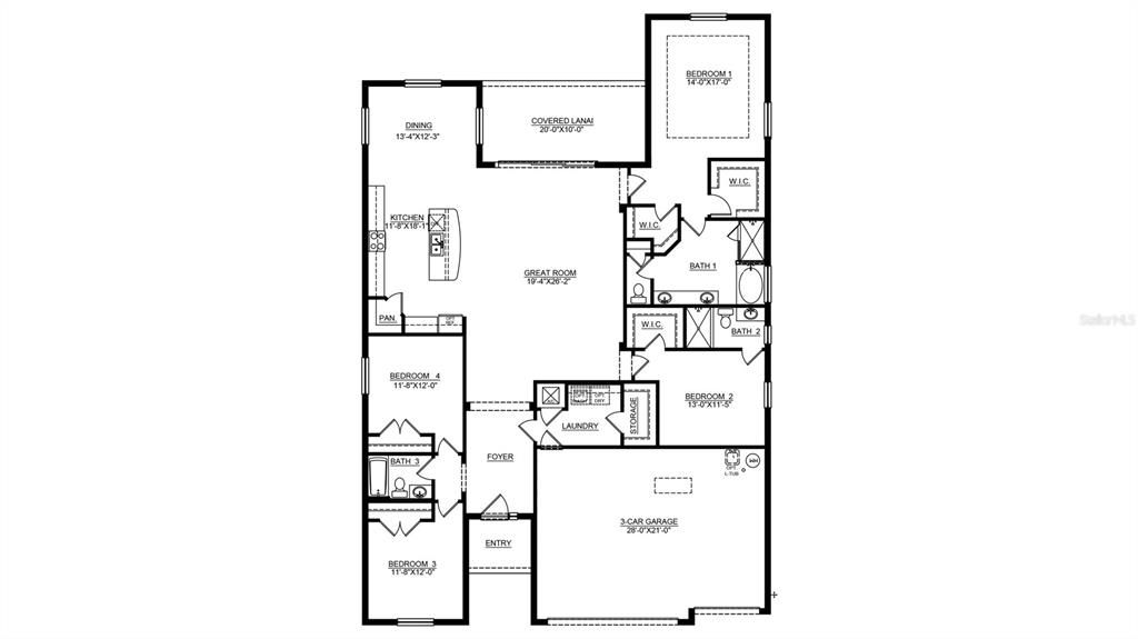 For Sale: $443,990 (4 beds, 3 baths, 2558 Square Feet)