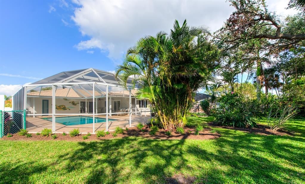 The enormous lanai and pool deck have been redone with gorgeous brick pavers.