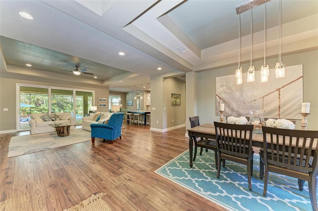 Formal dining area right off the living room.