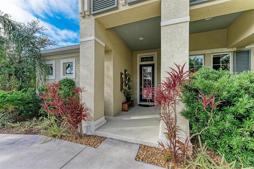 Covered front porch.