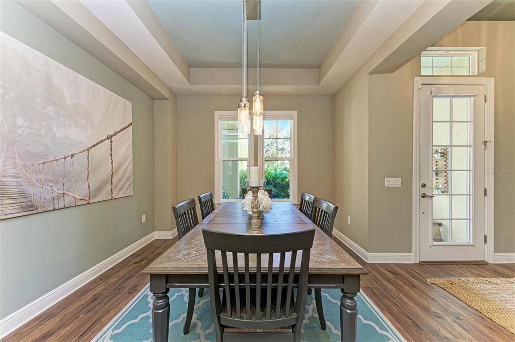 Formal dining area.