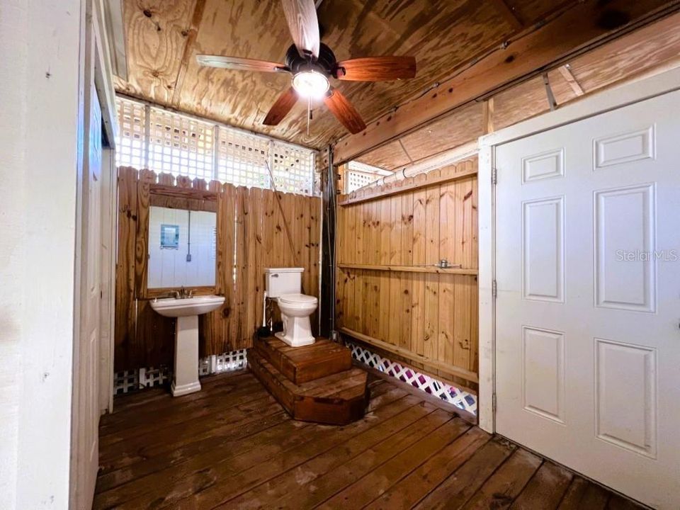 Half bath under the home