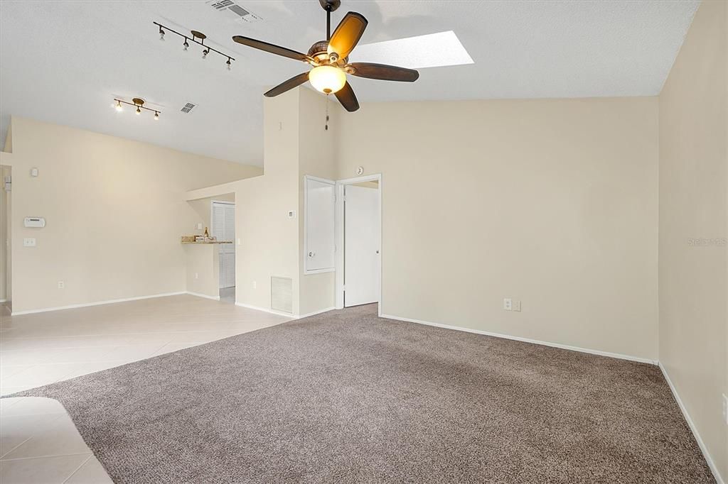 View from Living room to dining area