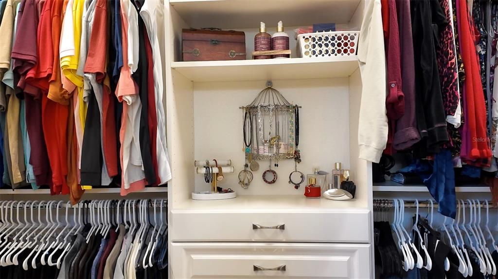 Primary Closet- Custom Built-ins