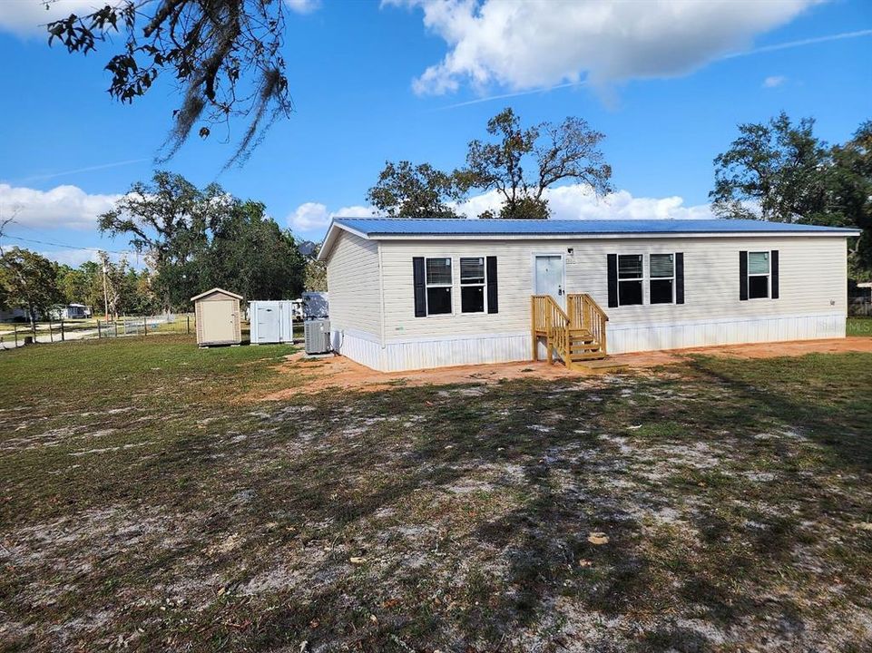 There are two sheds located in the back of the home that will be staying.  Great for extra storage and equipt with electricity.