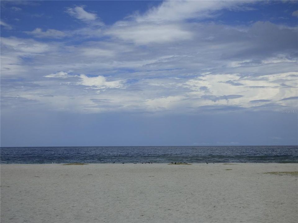 Shimmering gulf water at Venice Beach