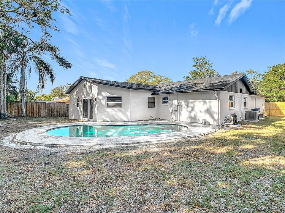 Outdoor Living Space and Pool Area