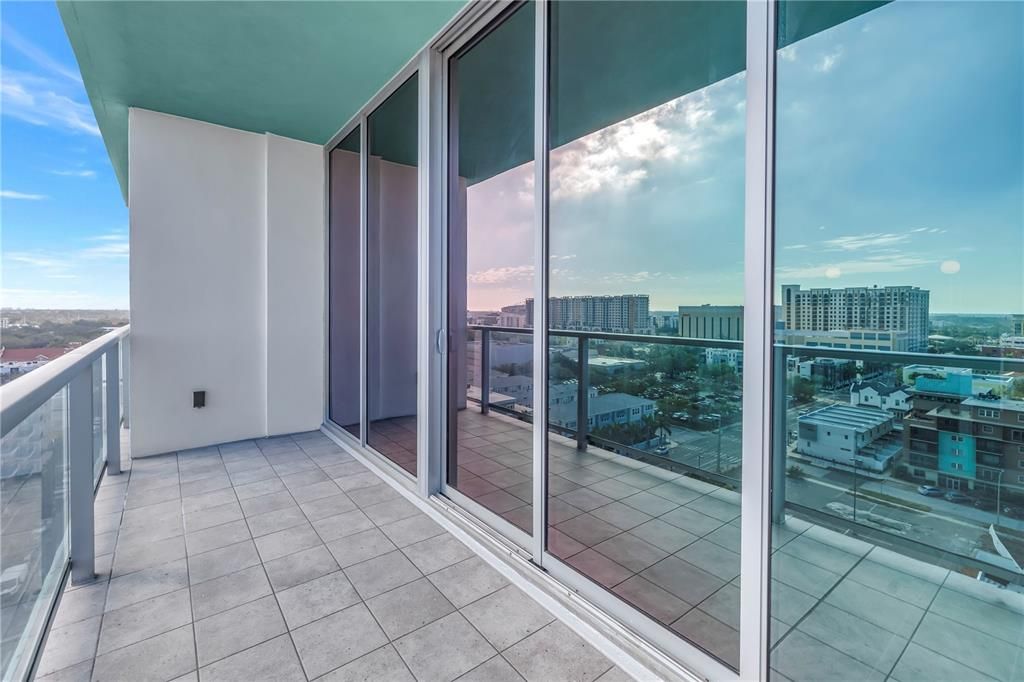 Expansive private balcony