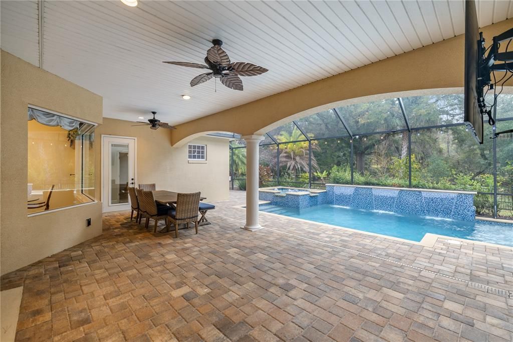 Covered patio space