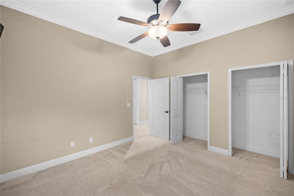 Guest bedroom 2 with dual closets