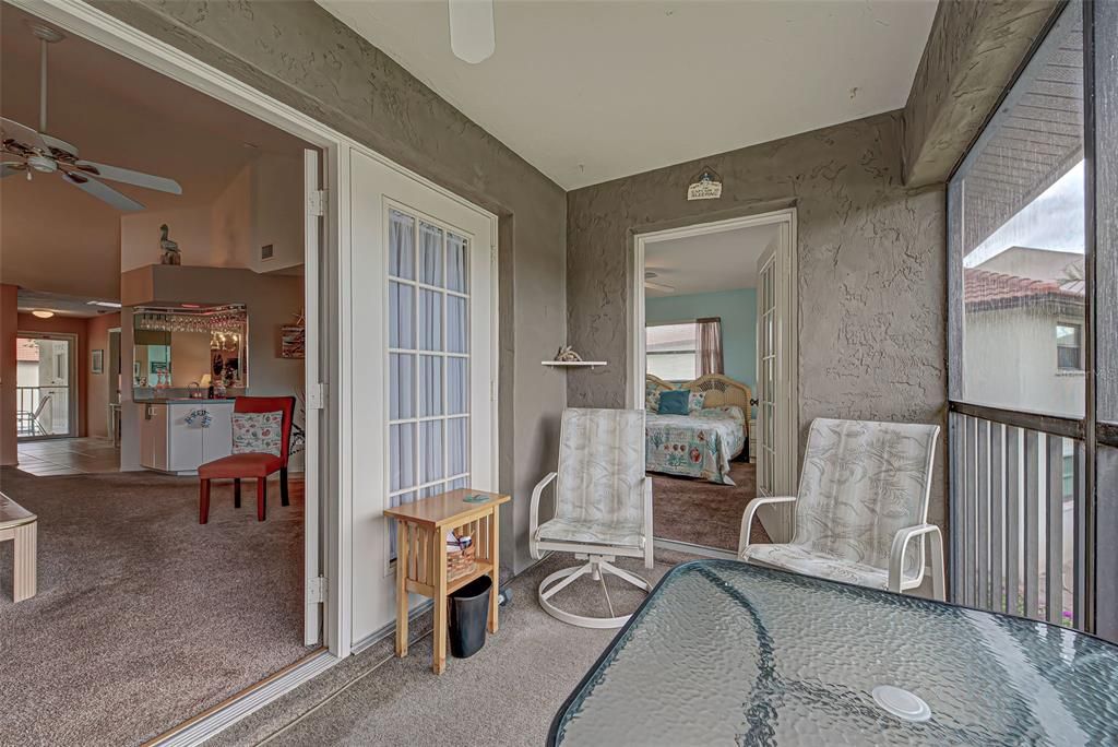 Open the doors from living room and primary bedroom for a great breeze!