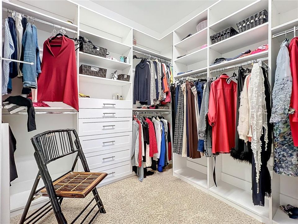 Master walk-in closet