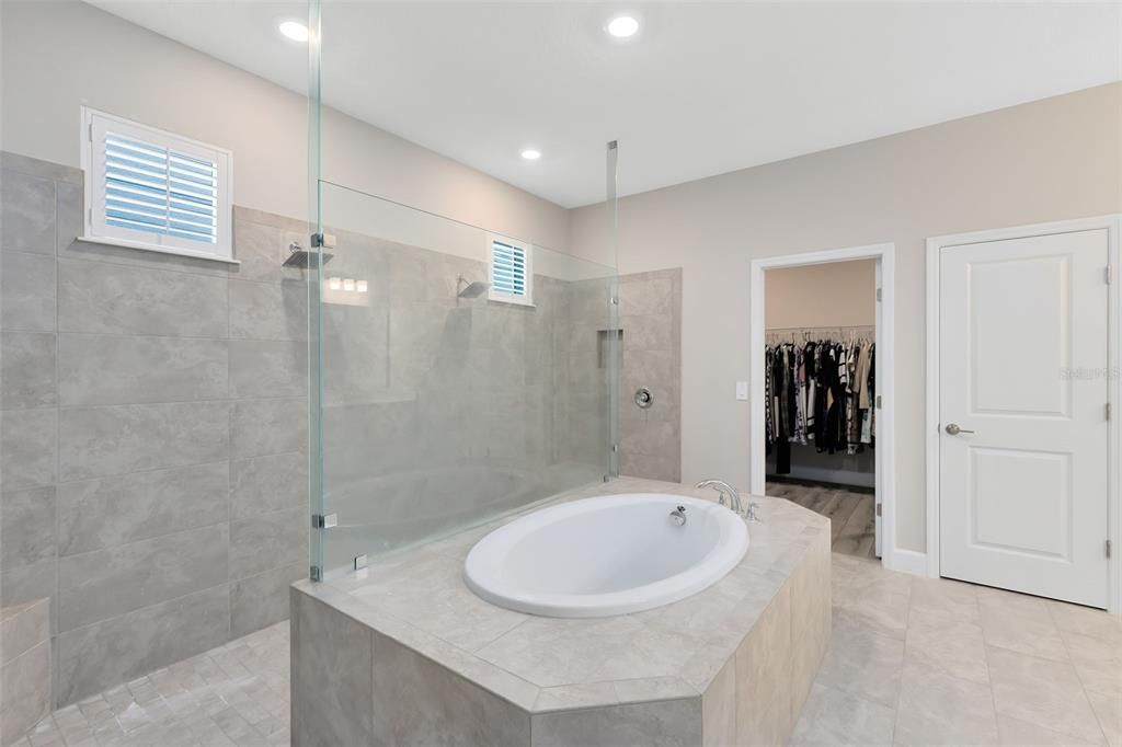 Soaking Tub and Giant Shower