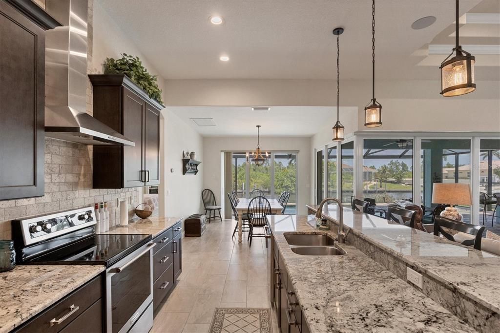 Eye-Catching Stone Backsplash