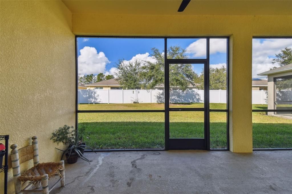 Screened in Back Patio