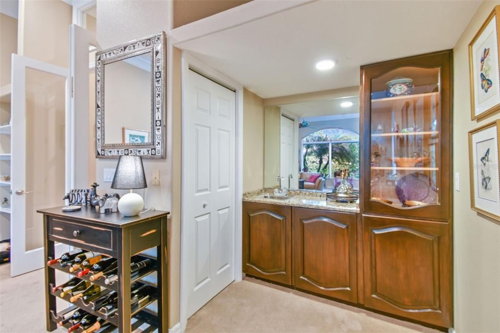 Wet bar in Great room