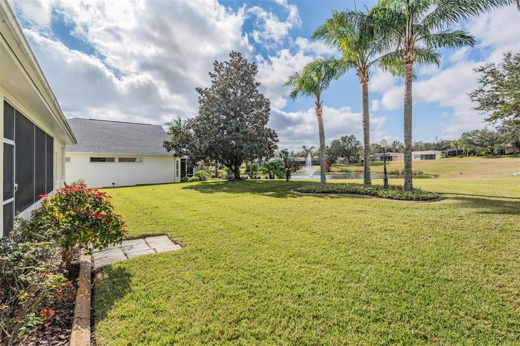 Rom for a pool in this large backyard overlooking the pond!