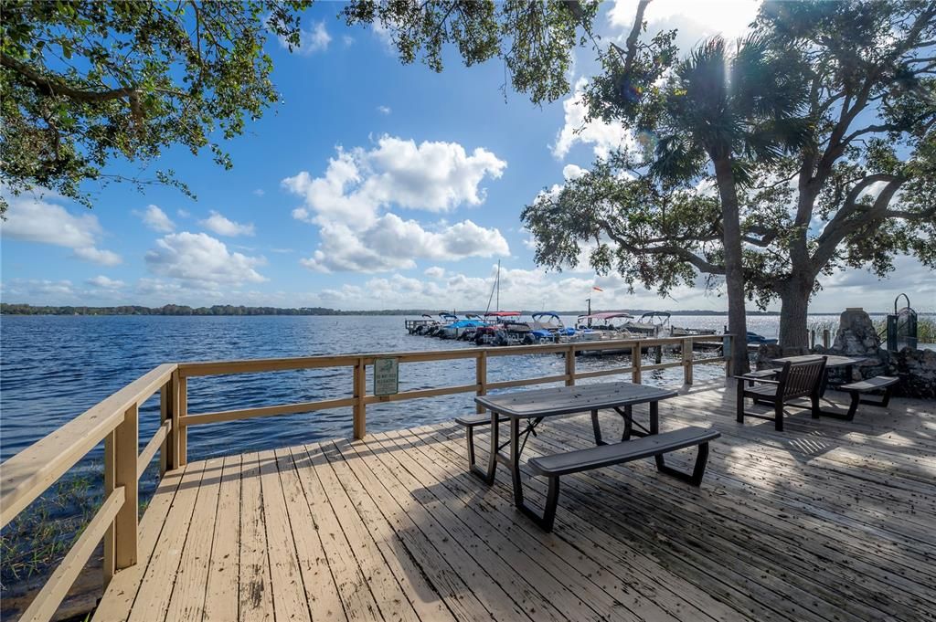 Community Dock along Lake Tarpon