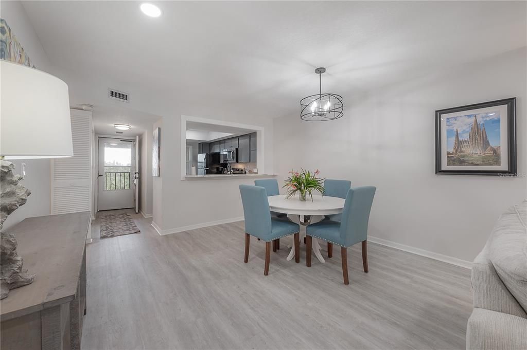 Dining area as seen from the living room