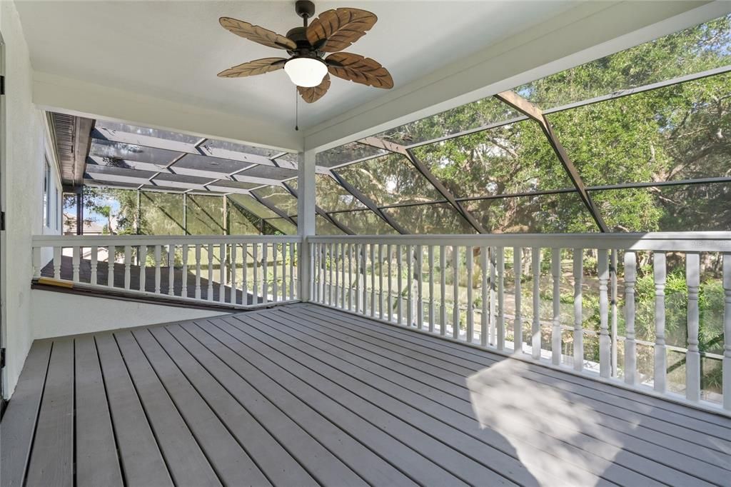 Balcony off media room