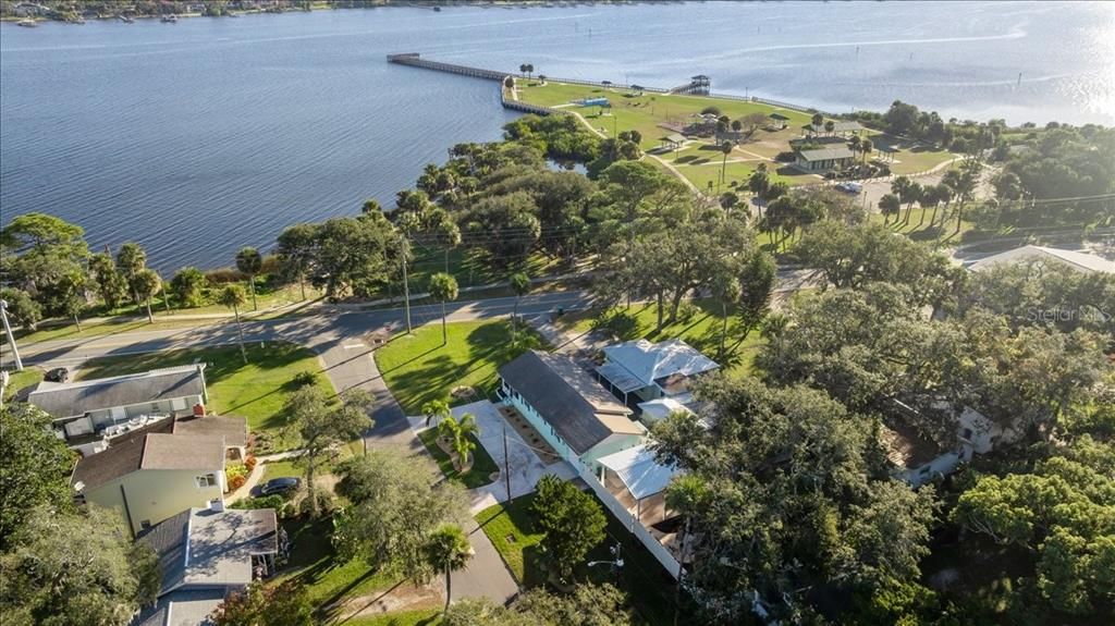 Aerial view of property along Halifax River/Intracoastal Waterway